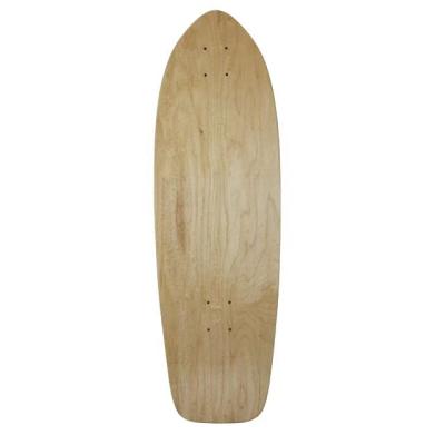 China Skateboard Accessories Wholesale High Quality Seven Deck Maple Skateboard Deck Land Surfboard White Skateboard for sale