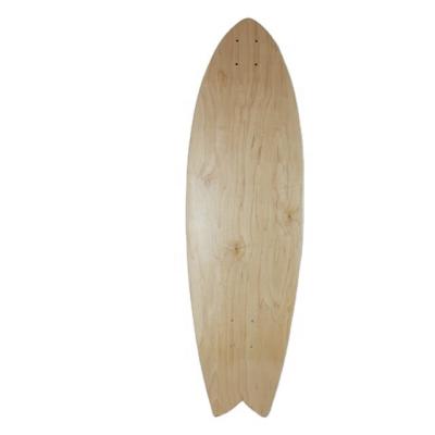 China High Quality Popular Outdoor Activities China Surf Board White Skateboard Deck Wooden Land Surfboard for sale