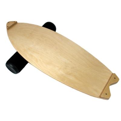 China BALANCE BOARD ALL-IN-1 Chinese Made Fish Shaped Wooden Balance Board Cork Roller Swing Balance Board for sale