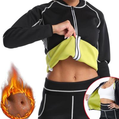 China New Design Women Breathable Sauna Slimming Suit Logo Compression Shapewear Sauna Suit Custom Made With Zipper for sale