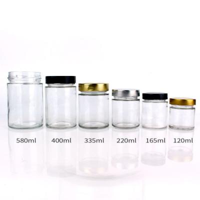 China Viable small glass jam bangs food jar 120ml glass jar for sale