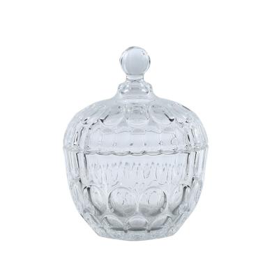 China Customized Viable Made In China Clear Glass Candy Storage Jar With Good Price for sale