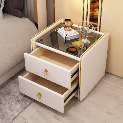 China Beautiful 2 drawers near Table NightStand blue white mesita de noche for the bedroom for sale