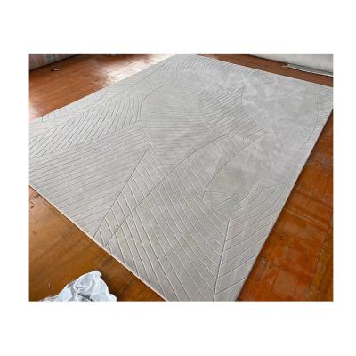 China Washable Popular Wholesale Wool Mat Hand Tufted Rug Customized Exercise Mat for sale