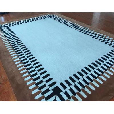 China Washable Modern Popular Rug Interwoven Design Rug Hand Tufted Rug for sale