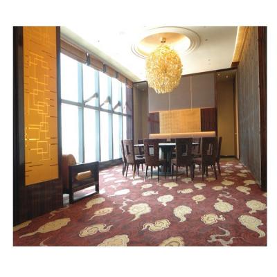 China Stain Resistant Wool And Nylon Axminster Hotel Corridor Machine Made Wall To Wall Carpet for sale