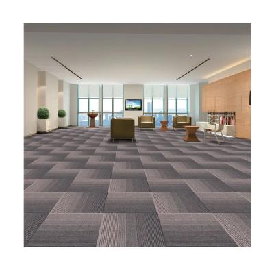 China Stain Resistant 50x50 Pitch Resistant Office Floor Mats Office Floor Mat Cheap PP Blanket Hotel Commercial Nonwoven Tiles for sale