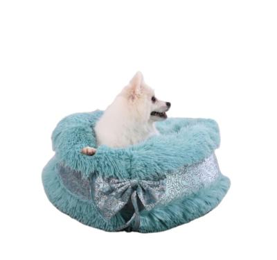 China Waterproof Faux Fur Cat Nest Winter Warm Wash Dog Beds&Sofas Mechanical Cat Bed for sale