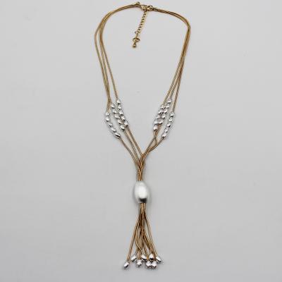 China FASHIONABLE Wholesale Fashion Factory Hot Sale Snake Chain Ball Elegant Jewelry Fancy Necklace for sale