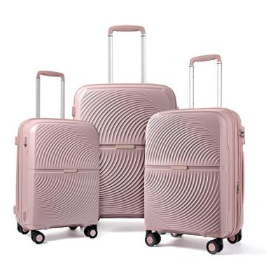 China Travel Long Distance Luggage Set Best Seller Suitcase Zipperless Luggage With Tsa Lock 3 Piece Set Suitcases Sets Travel Expandable Suitcase for sale