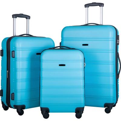 China Travel Long Distance Luggage Set Unisex Suitcase Tsa Lock Guangdong Business Carry On Hard Shell Suitcase Luggage Set for sale