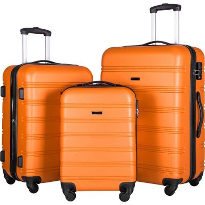 China Travel Luggage Set Vintage Tsa Lock Suitcase Business Bottom Suitcases Sets Travel Case Female Traveling Bags Pick Up Luggage Suitcase 3pcs Sets For Outdoor for sale