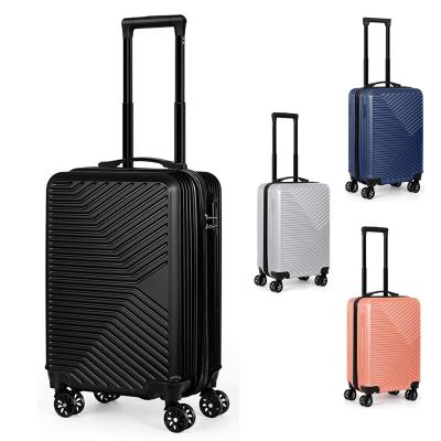 China Travel Bottom Luggage Set OEM Factory ABS Set Wheels For Custom Tear Stop Polyester Fold Suitcase Luggage Sets for sale