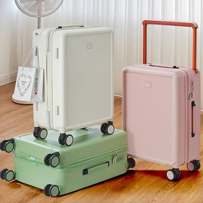 China 4 Pc Wheel Tsa Lock Travel Suitcase Luggage Female And Bag 3 Piece Set Wide Handle Suitcases for sale