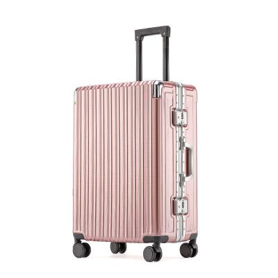 China Personalized Business Travel Suitcase With Wheel Luggage Travel Bags Spinner Suit Aluminum Cases for sale