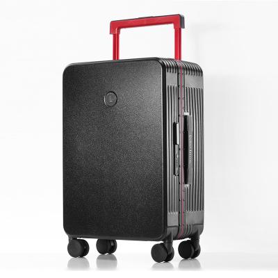 China PC Prosperity Trolley Zipperless Small Wide Case Travel Suit Luggage Bags Trunk Suitcase Aluminum for sale