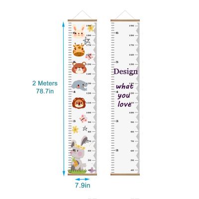 China Nordic Kids/Kids Baby Indicator Kids Tape Growth Chart Wall Hanging Height Measuring Ruler for sale