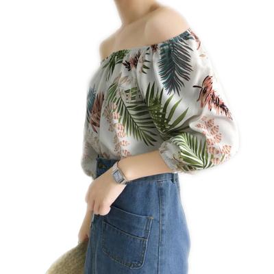 China Anti-pilling Ladies Tropical Vacation Beach Top Top for sale