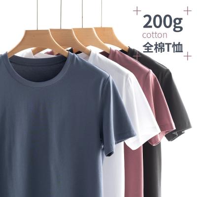 China QUICK DRY Custom Logo 21 Color Options 200 Gsm 100% Cotton Short Sleeve T-Shirt for sale