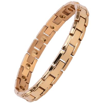 China Organic Therapy Dubai Acrylic Far Infrared Expandable Magnetic Bracelet for sale