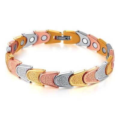 China Spring Women Stainless Steel Casual / Sporty Titanium Stone Bracelet for sale