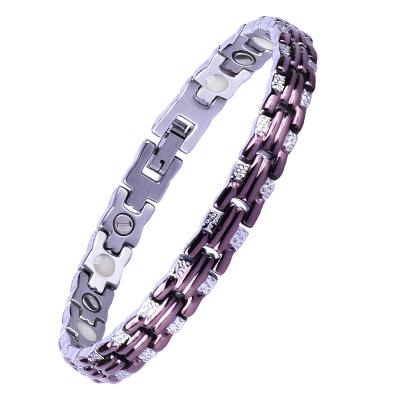 China Ionic Wrist Supplies Ladies Sport Magnetic Power Neodymium Magnet Therapy Bracelet for sale