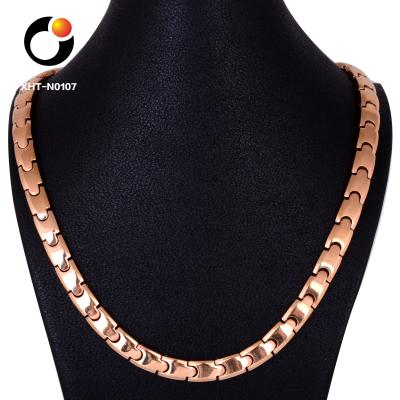 China Fashion Rose Gold Plated 316l Stainless Steel Titanium Necklace Jewelry for sale