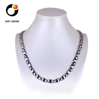 China TUNGSTEN XHT-N0105 Tungsten Germanium Steel Necklace For Men for sale