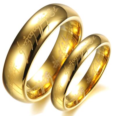 China Titanium Infinity Two Tones Couple Love Heart Titanium Wedding Band Ring Jewelry for sale