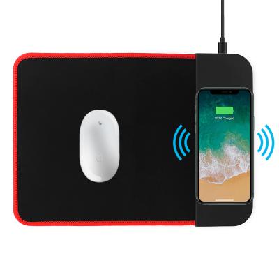 China New Design Wireless Charger Mouse Pad Mouse Pad With Wireless Charger Rubber Mouse Pad With Mini USB Wireless Soft Pad for sale