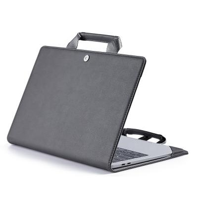 China Multi-size Laptop Bag Microsoft Laptop Bag 13.5 Cover Device PU Vintage Book Folio Cover Waterproof Leather Laptop Sleeve For Laptop Pro Case 13 inch MacBook for sale