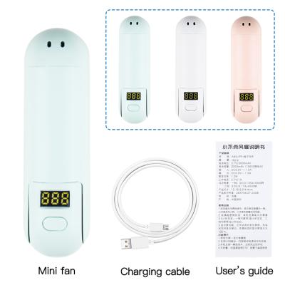 China With Power Bank USB 2000mAh Electric Battery Tabletop Folding Pocket Rechargeable Fan New Mini for sale