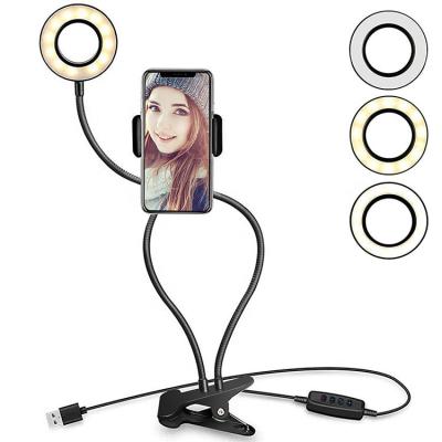 China Live Stream and Dial Light Live Broadcasting Phone Selfie Ring Light New Fill Light Rechargeable Lamp Makeup for sale