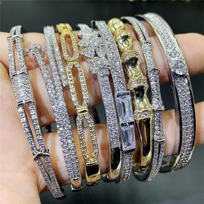 China FASHIONABLE Micro-inlaid High Grade Copper Zircon All-match Bracelet Women High Quality Bracelets for sale