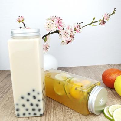 Cina Le bevande innaffiano Juice Leakproof Square Plastic Drinking imbottiglia il commestibile 500ml in vendita