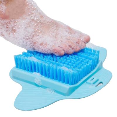 China EXFOLIATE Clean Plastic Bath Brush Shower Foot Foot Massage Cleaning Scrubber for sale