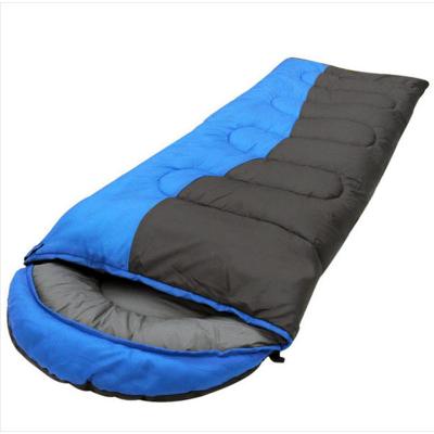 China Wholesale Cheap Outdoor Adult Hollow Cotton Fiber Sleeping Bag + Comforter + Cushion Wholesale 170T Polyester Waterproof Travel Increasing Envelope Camping Sleeping Bag for sale