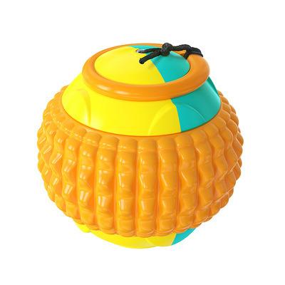 China Viable Wholesale Cord Retractable Hand Dog Ball Throwing Resistance To Dog Teeth Ball Pet Trainning Sharp Grinding Toy for sale