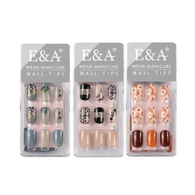 China Custom Art Artificial Fingernails Acrylic Boxes Design Style Clear Adhesive Nail Press On Nail Packaging Box For Artificial Nails for sale