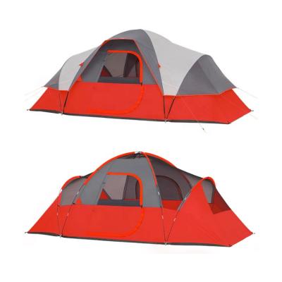 China Extended Type 2022 Hot Selling Folding Manual Camping Tent 6 Person Deluxe Party Waterproof Family Tent 6 Person for sale