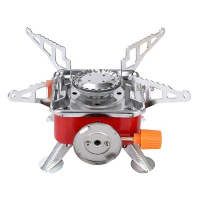 China Easy To Carry Mini Outdoor Folding Camping Gas Ultralight Portable Stove Windproof Camping Stove Backpacking Hiking Burner for sale