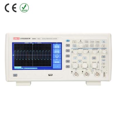 China UTD2202CM Digital Storage Oscilloscope with 200MHz Bandwidth 332mmx147mmx170mm for sale