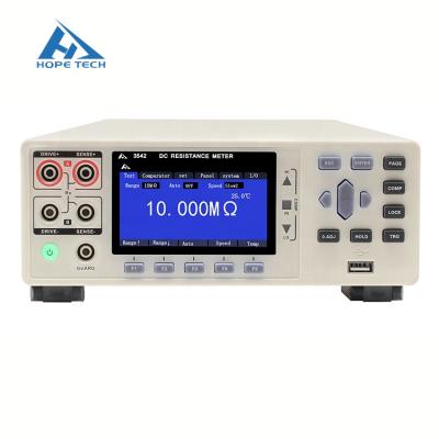 China Wide-Range CHT3542 New Arrival DC Resistance Tester For 100m Electrical Resistance Meter Ohms for sale