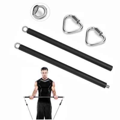 China Full Body Fitness Exercise Detachable Stainless With Supporting Resistance Pull Up Bar Portable With Carabiners Exercise Bar Resistance Training Workout Bar for sale