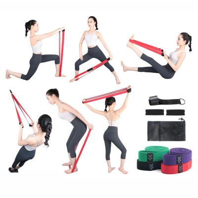 China Latex 4Pcs Pull Up Bands Long Fabric Resistance Bands Workout Bands For Yoga Workout Training for sale