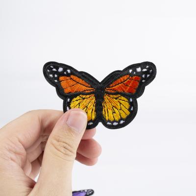 China 3D Butterfly Patch For Embroidery Custom Bag Panton Embroidered Handmade Enamel OEM Customized Techniques Logo Style Die for sale