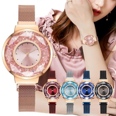 China Quicksand Magnetic Women's Strap Water Resistant Fashion Alloy Buckle Simple All-match Quartz Watch for sale