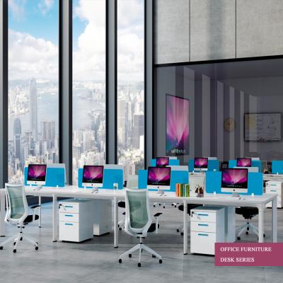 China Modern Low Price And General Purpose Modern Style Multi Furniture Sets Open Workspace Desks for sale