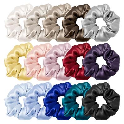 China Girl Hair Decoration UNIQ Charmeuse Scrunchy Mulbery 100% Silk Hair Scrunchies For Women for sale