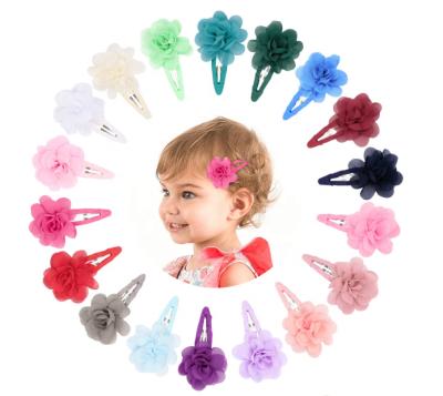 China High Quality Lady UNIQ Fashion Pretty Hair Accessories For Kids Girl Flower Barrettes Cloth Hair Clips For Baby for sale